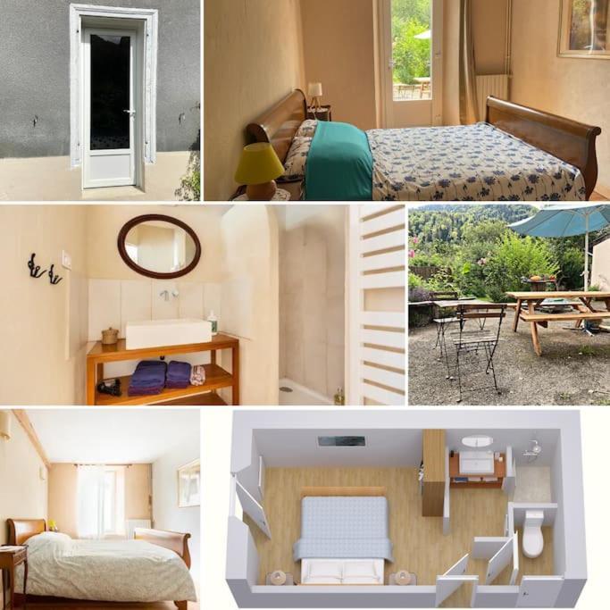 Chambre Double Cosy - Gite De La Louve Fougax-et-Barrineuf Ngoại thất bức ảnh